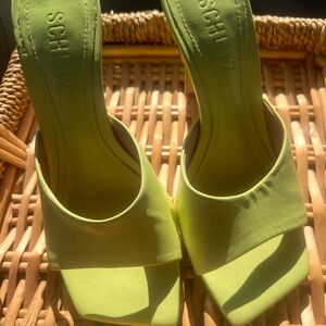 SCHUTZ Vibrant Green Women's Heels Size 5B